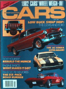 HI PERFORMANCE CARS 1982 JUNE - 440 ROAD RUNNER, 351C